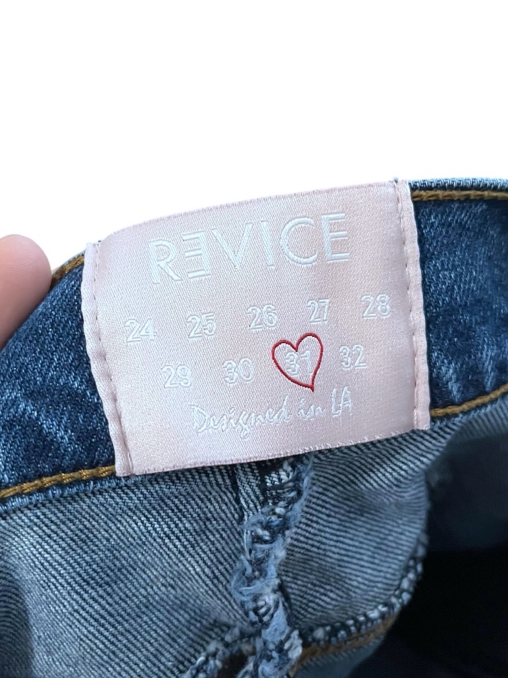 Revice Rollergirl Seam Detail Bareback Dark Wash High Rise Flare Jeans size 31 - Picture 5 of 7